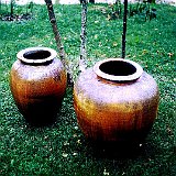 32  pots réalisés en cuisson au bois