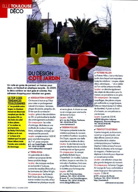 du design cot� jardin