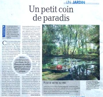 A d�p�che du Midi 2014 -Les Jardins de la Poterie Hillen - www.poterie.live
