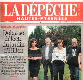 LaD�p�che du Midi Carole Delga - inauguration laux jardins de la poterie Hillen - www.poterie.live