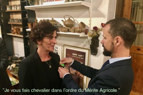 Je vous fais chevalier dans l'ordre du M�rite Agricole