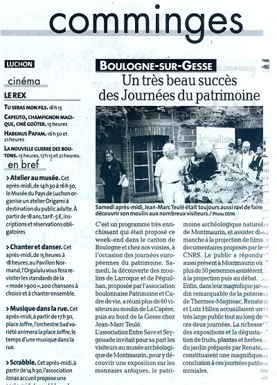 journ�es du patrimoine au jardin de la poterie Hillen