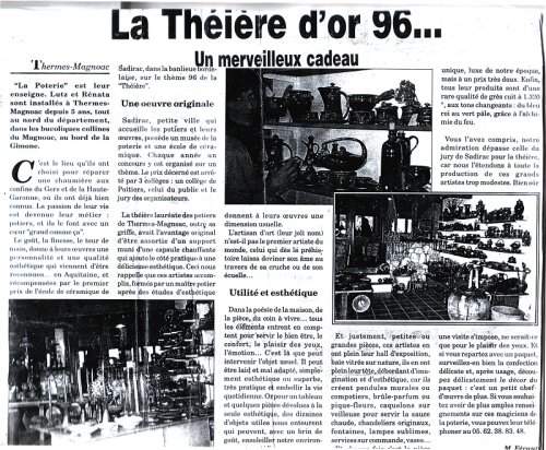 Concours des th�i�res 1996